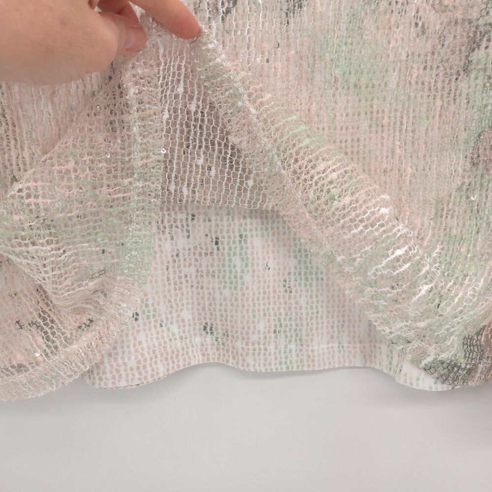 Catherines Mesh Overlay Tunic Top Plus Size 1x Le… - image 5